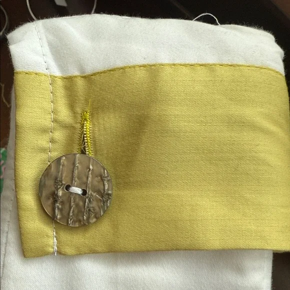 Fieldcrest Luxury Cream and Green Duvet Cover Set - Picture 3 of 3